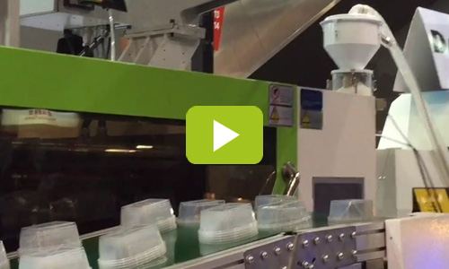 一出四薄壁餐盒出产线