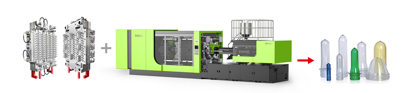 瓶胚注塑出产线示意图